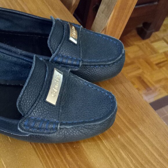 LOAFERS CALVN KLEIN NAVY 6.5 - Picture 2 of 4